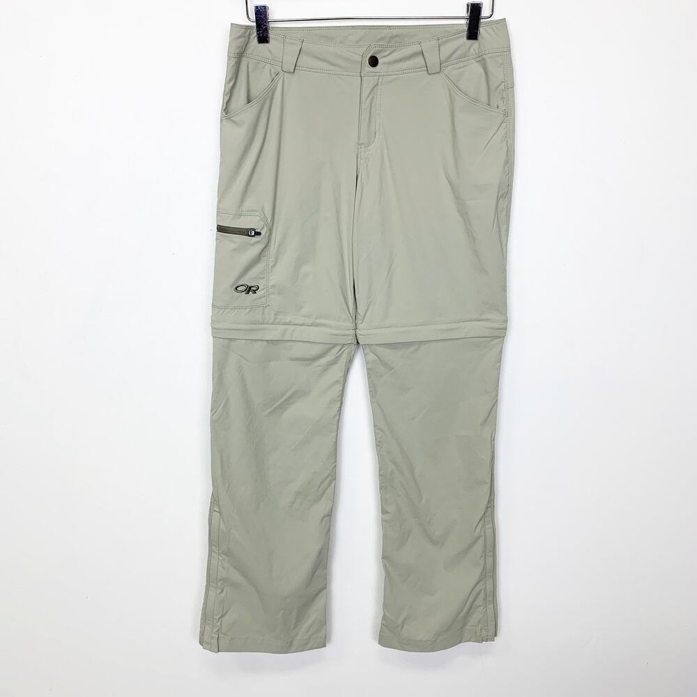 Women's Outdoor Research Beige Convertible Hiking Pants 4